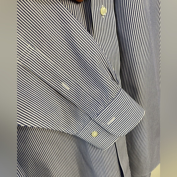 Brooks Brothers Men 100 % Cotton Non-Iron Button Down Shirt Sz 15 1/2- 2/3 - Picture 10 of 17